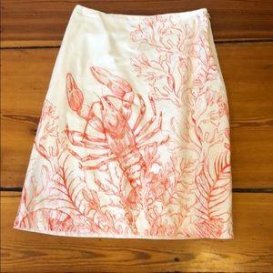 Anthropologie cotton skirt